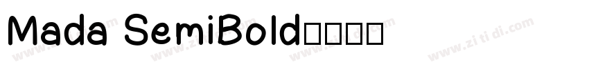 Mada SemiBold字体转换